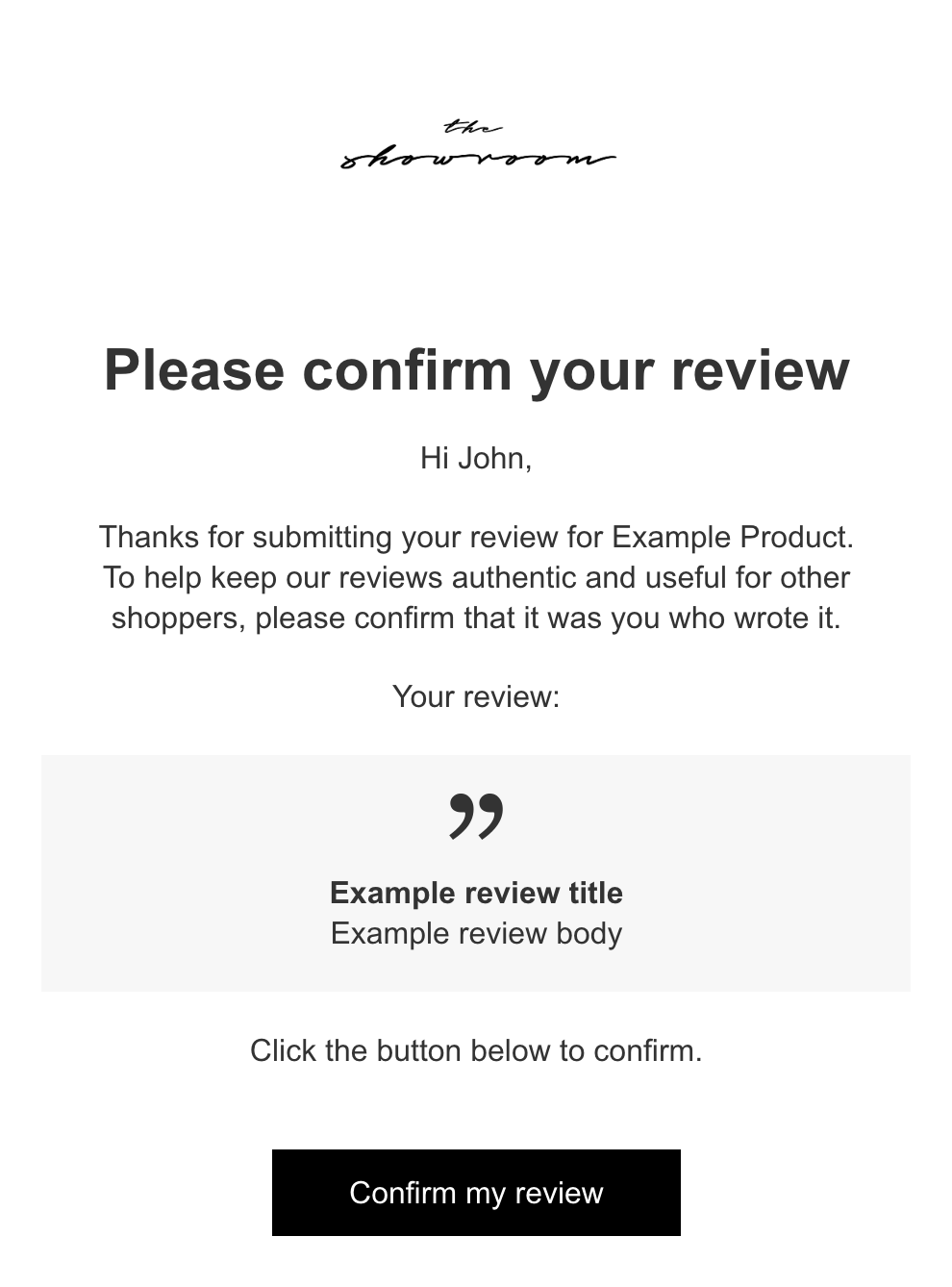 shopify pos migration customized review email